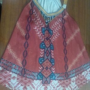 Lovely Tribal sleeveless top by Rewind!!